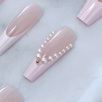 桃心碎珠圓環×吊墜耳環.avif