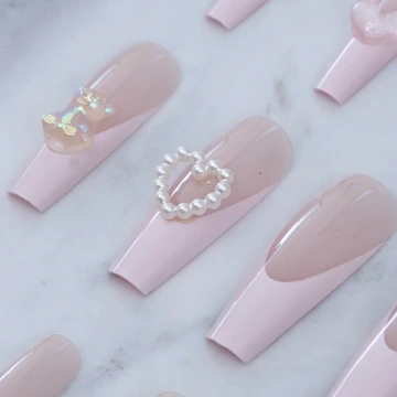 桃心碎珠圓環×吊墜耳環.avif
