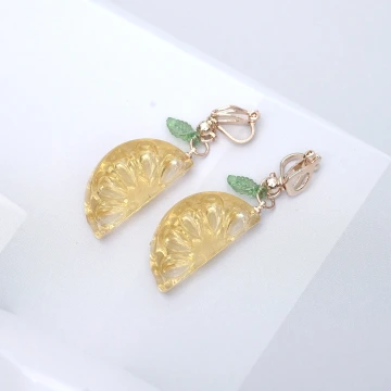清新小檸檬&times;吊墜耳勾.avif