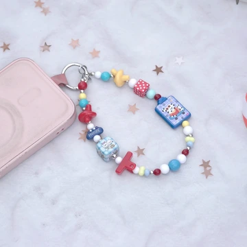 小灰兔布偶&times;手機腕帶掛繩.avif