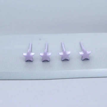 小星星&times;陶瓷&times;養耳棒&times;二套件耳環組&times;黑色.avif