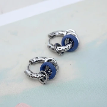 琺瑯蘑菇小藍魚&times;吊墜耳扣.avif