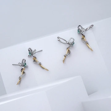 925銀飾&times;蝴蝶結圓珠&times;雙層手鍊.avif