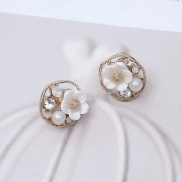 小清新黃雛菊&times;不對稱吊墜耳環.avif