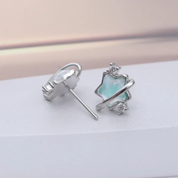 925銀針&times;羅紋蝴蝶領結&times;耳針.avif